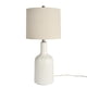 thumbnail image 5 of Lámpara Nourison Home, 56 cm, cerámica blanca brillante, 22 pulgadas, 5 of 7