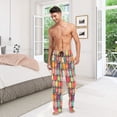 thumbnail image 6 of FORMRS Mens Pajama Pants with Pockets Sleepwear Lounge Bottoms Sizes S-2XL, Beige Jar, 6 of 7