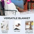 thumbnail image 7 of Eurotex Premium Cotton Blankets for Queen Size Bed | All-Season 100% Cotton Queen Size Blanket | Fishbone Cozy Lightweight, Soft Breathable Fall Thermal Blanket fits Full Size Bed, 90x90 | White, 7 of 7