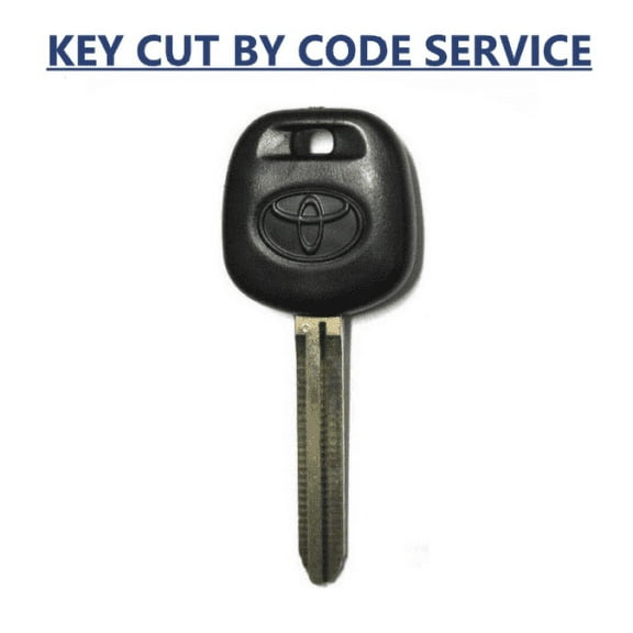 CUT BY CODE SERVICE   NEW TOYOTA UNCUT TRANSPONDER 4D CHIP CAR IGNITION KEY VLS