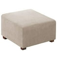 thumbnail image 2 of Flamingo P Housse Extensible pour Ottoman Carré Housses de Protection pour Meubles Tabouret de Rangement Pliant Protecteur de Meubles Housse Douce avec Fond Élastique - Sable, 2 of 4