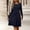 Navy, variant on Christmas Dresses for Women Women's Ribbed Knit Sweater Dress Brushed Soft Long Sleeve Pullover Dress,M