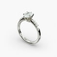thumbnail image 2 of First Jewel Pear Cut 1.7 Ct Lab Created Diamond Ring - 14K White Gold Plated Wedding Anniversary Jewelry - Women's Engagement Ring - New Year Wedding Gift for Her, 2 of 3