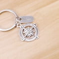 thumbnail image 2 of Minkissy 1Pack Pocket Compasses Keyring Compass Charm Lightweight Key Protection for Parents Friends, 2 of 8