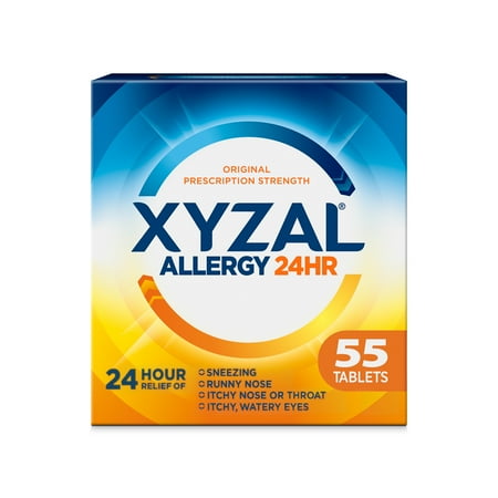 Xyzal 24HR Allergy Relief Medicine, Prescription Strength, 55 Ct.