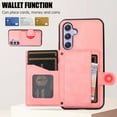 thumbnail image 2 of ELEHOLD Luxury Wallet Case for Samsung Galaxy S23 FE with Card Holders Magnetic Closure Kickstand Function Shockproof Galaxy S23 FE Purse Case with Detachable Crossbody Shoulder Strap,Rosegold, 2 of 7