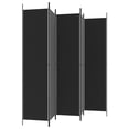 thumbnail image 3 of vidaXL 5-Panel Room Divider Black 250x220 cm Fabric, 3 of 5