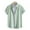 Green, variant on Men's Casual Short Sleeve Button-Down Shirt, Solid Color Polyester Top for Summer Outdoor Wear