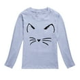 thumbnail image 1 of TIEVOSA Garçons Filles Automne Manches Longues T-Shirt à Imprimés de Chat Dessin Animé Hauts 2-10 Ans, 1 of 4
