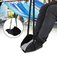 thumbnail image 1 of Airplane Footrest Hanging Foot Hammock Office Feet Rest Travel Accessories(Black), 1 of 5