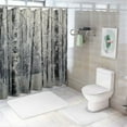 thumbnail image 7 of Shiartex Trees Snow Abstract Polyester Quick-Drying Shower Curtain Set for Bathroom with Hooks 36x72, 7 of 7