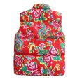 ATIENUBEE Vest for Men Women Fashion Big Flower Leisure Large Size
