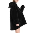 thumbnail image 4 of Faithtur Pull à Capuche Universel Chaud Mode Impression Laine de Vison Vêtements de Maison, 4 of 6