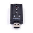 thumbnail image 4 of Naierhg Analog 7.1 Channel Dynamic Effects Microphone Input USB Sound Card Black, 4 of 7