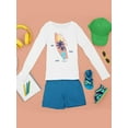 thumbnail image 3 of Live Your Life Surfing Long Sleeve Toddler -Image by Shutterstock,  2 Toddler, 3 of 4