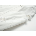 thumbnail image 5 of LZLER Ripped Jean Jacket for Men White Casual Sports Denim Jacket, 5 of 6