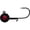 BLACK, variant on Northland Tungsten Panfish 1/16oz Round Ball Jighead #6 Super-Glo Pinky