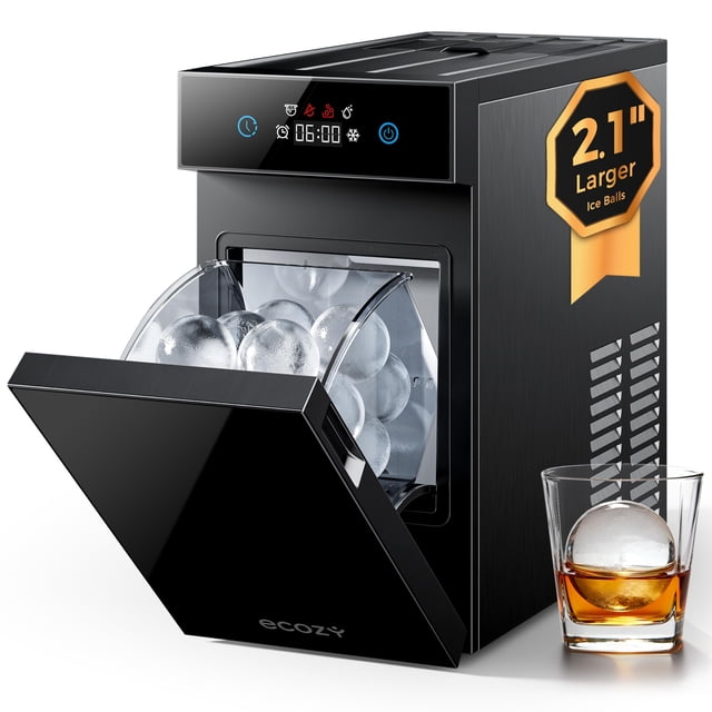 Máquina para hacer bolas de hielo ecozy de 2,1" esferas transparentes, 48 piezas/día