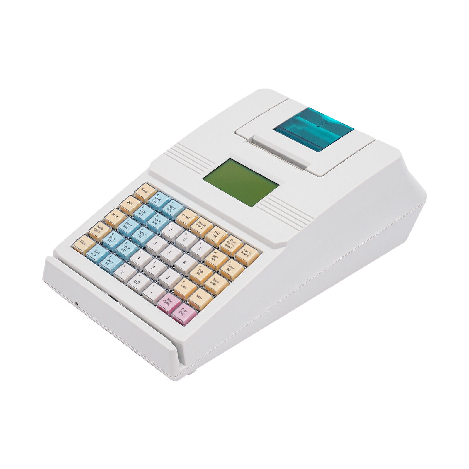 Compact & Durable Cash Register with 40 Keys, 10,000 PLU, 128x64 LCD Display, for Retail, Supermarket, and Restaurant