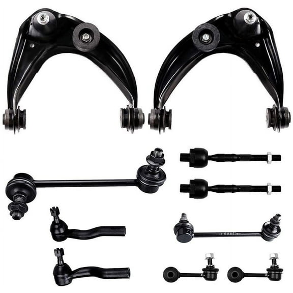 SCITOO 10pcs Suspension Kit Upper Control Arm With Ball Joint Front And Rear Sway Bar Links Inner And Outer Tie Rods 2006-2010 for Ford Fusion For Lincoln For Mercury