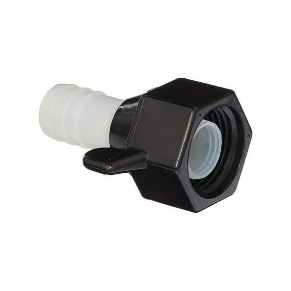 Shurflo 244-2926 Straight Fitting Wingnut Swivel - Nylon 1/2"-14 NPT (F) x 1/2" Barb