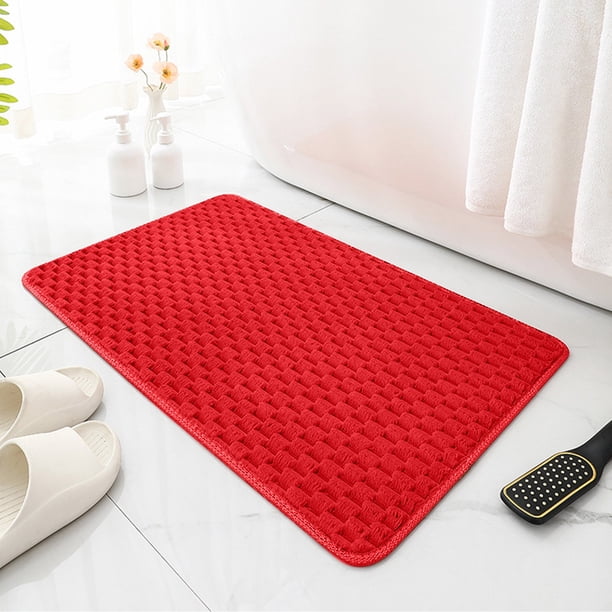 Alfombra de baño de terciopelo Golden Turtle | Felpudo suave y absorbente, antideslizante | Alfombra de pelo largo lavable a máquina para bañera y lavabo | 40 x 60 cm en varios colores
