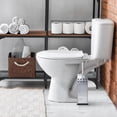 thumbnail image 5 of Blue Donuts - Toilet Brush and Holder, Toilet Bowl Brush for Bathroom, Toilet Cleaner, Odor Free, Chrome, 5 of 7
