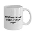 thumbnail image 2 of Cute Father-in-law, My Father-In-Law Thinks I'm The Best, New 15oz Mug F Dad From Son Daughter, 2 of 2