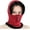 Wine Red, variant on Felmale Women Balaclava Beanie Fleece Hood Cycling Ski Thermal Face Cover Hat Winter Warm Cap Scarf for Cold Weather Brown
