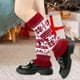 thumbnail image 5 of Thickened Christmas Socks With Snowflake Deer Patterns Winter Warm Ankle Cuffs Cozy Knitted Leg Warmers Stacking Socks And Woolen Sock Covers For Fall Winter, 5 of 6