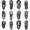 2A, variant on 12 Realistic Temporary Tattoos, Waterproof Long Lasting Body Stickers Jesus Zeus Pharaoh Adult Men Women Tattoo Stickers Arm Forearm Thigh