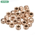 thumbnail image 4 of 25-Pack Threaded Cap Nuts, M6x11mm Screw Caps for Light Fixture, Female Knurled Knob Nut for Ceiling Light Cover Replacement [Gold Tone], 4 of 7