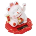 thumbnail image 1 of Solar Lucky Cat, Cute Wealth Arm Waving Automaton LED Light Sensor Cat Decor for Desk Home Car Window, for  Fortune, Prosperity and Happiness, 1 of 7