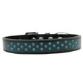 thumbnail image 5 of Dog, Puppy  Pet Fashion Collar, "Southwest Turquoise Pearl Rimsets Sprinkles", 5 of 8