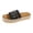 Black, variant on Womens Studded Espadrilles Platform Slip on Slides Sandals Beach Summer Fashion Casual Flatform Dress Slippers for Vacation Walking Black Size 6