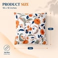 thumbnail image 6 of HONEY HOME 18 in x 18 in Modern Outdoor Safflower Throw Pillows, WaterProof Removable Cover (2 Count), 6 of 7