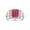 Ruby, variant on Men's Rings Sterling Silver Designer Style 10X8MM Emerald Cut Shape Gemstone & Diamonds Ruby July Birthstone Rings For Men Size 9