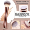 thumbnail image 6 of 20-Piece Makeup Brushes Set, Professional Brush Kit for Blending Liquid, Powder, Concealer and Cream Blush, Soft Portable Travel Case Included, Coffee Brown, 6 of 7