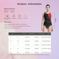 thumbnail image 7 of YONGHS Women's Gymnastic Ballet Ice Skating Dance Leotard Mesh Color Block Bodysuit Tops Dancewear Hot Pink XL, 7 of 7
