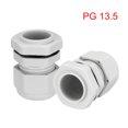 thumbnail image 2 of 5Pcs PG13.5 Cable Gland Waterproof Joint Adjustable White for 6mm-11mm Dia Wire, 2 of 3
