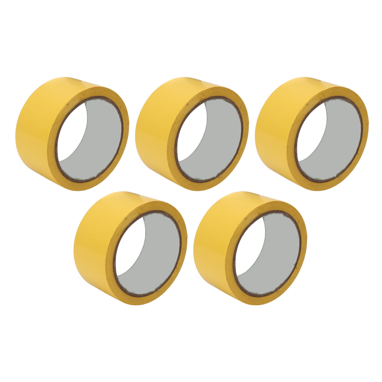 Yajisi 5 Pcs Floor Marking Tape 1.96 Inches / 5cm Width Adhesive Athletic Tape for Gymnasium Basketball Volleyball Tennis Court Marking Line Yellow