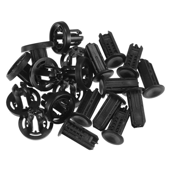 Unique Bargains 10 Pcs Bumper Clips No.91505TM8003 Automotive Clips for Honda Civic 2013-2019 Plastic Black