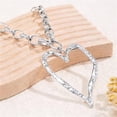 thumbnail image 4 of Gold Chunky Large Heart Necklaces for Women Trendy Big Hammered Love Pendant Statement Choker Minimalist Y2k Heart Necklaces Valentines Jewelry Gifts, 4 of 7