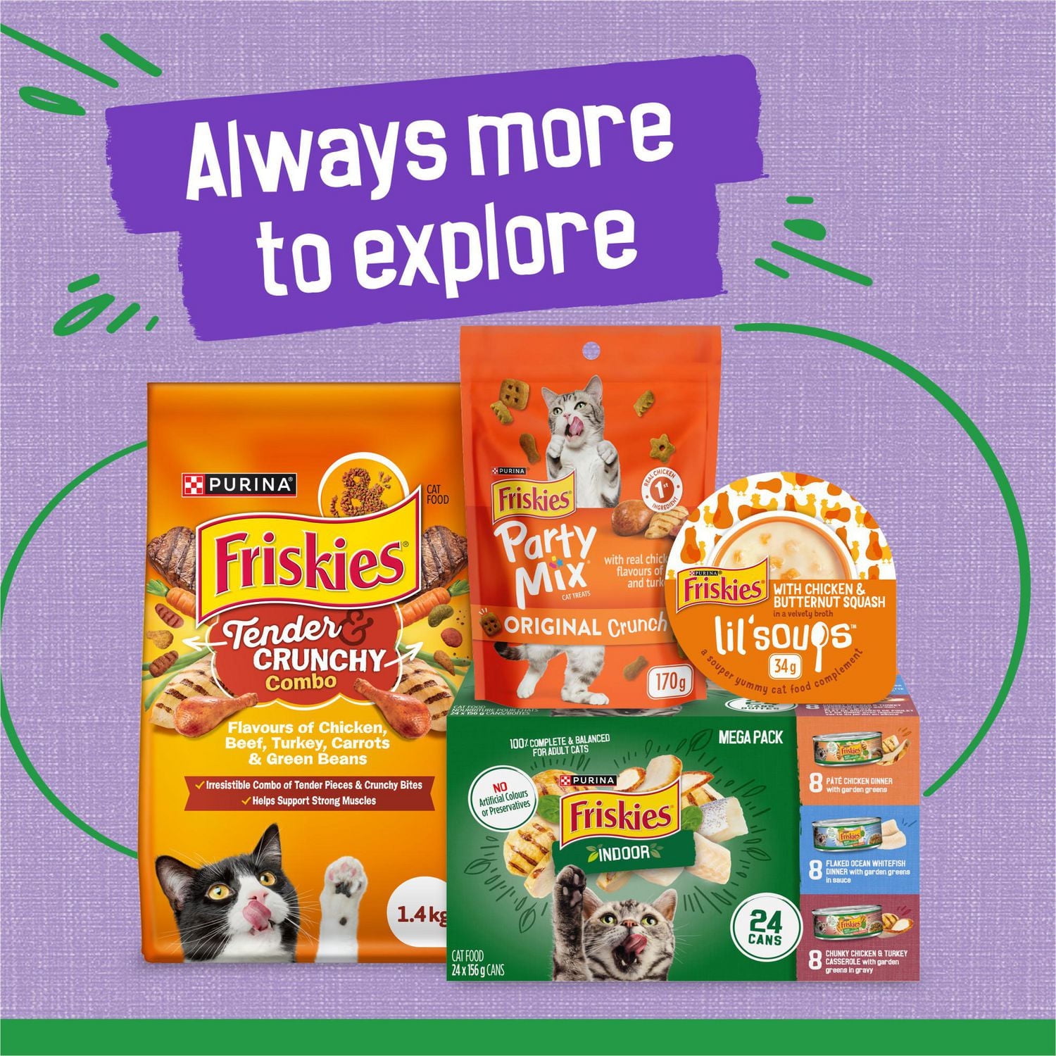 Friskies Diner a la Dinde Style Maison avec Légumes du Jardin en Sauce Nourriture pour Chats d'Interieur