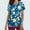 Navy, variant on QUNYINEY Short Sleeve Womens Summer Tops V Neck Floral Casual Shirts Loose Nursing Pullover with Pocket Tops