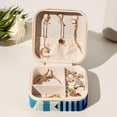 thumbnail image 6 of Geometric Cube Travel Portable Square Storage Box with Earring Holder, Necklace Organizer, and Travel Organizer for Rings, Earrings, Necklaces, Bracelets, and More - Ideal for Girls and Women, 6 of 6