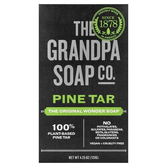 The Grandpa Soap Pine Tar Bar Soap 4.25 oz