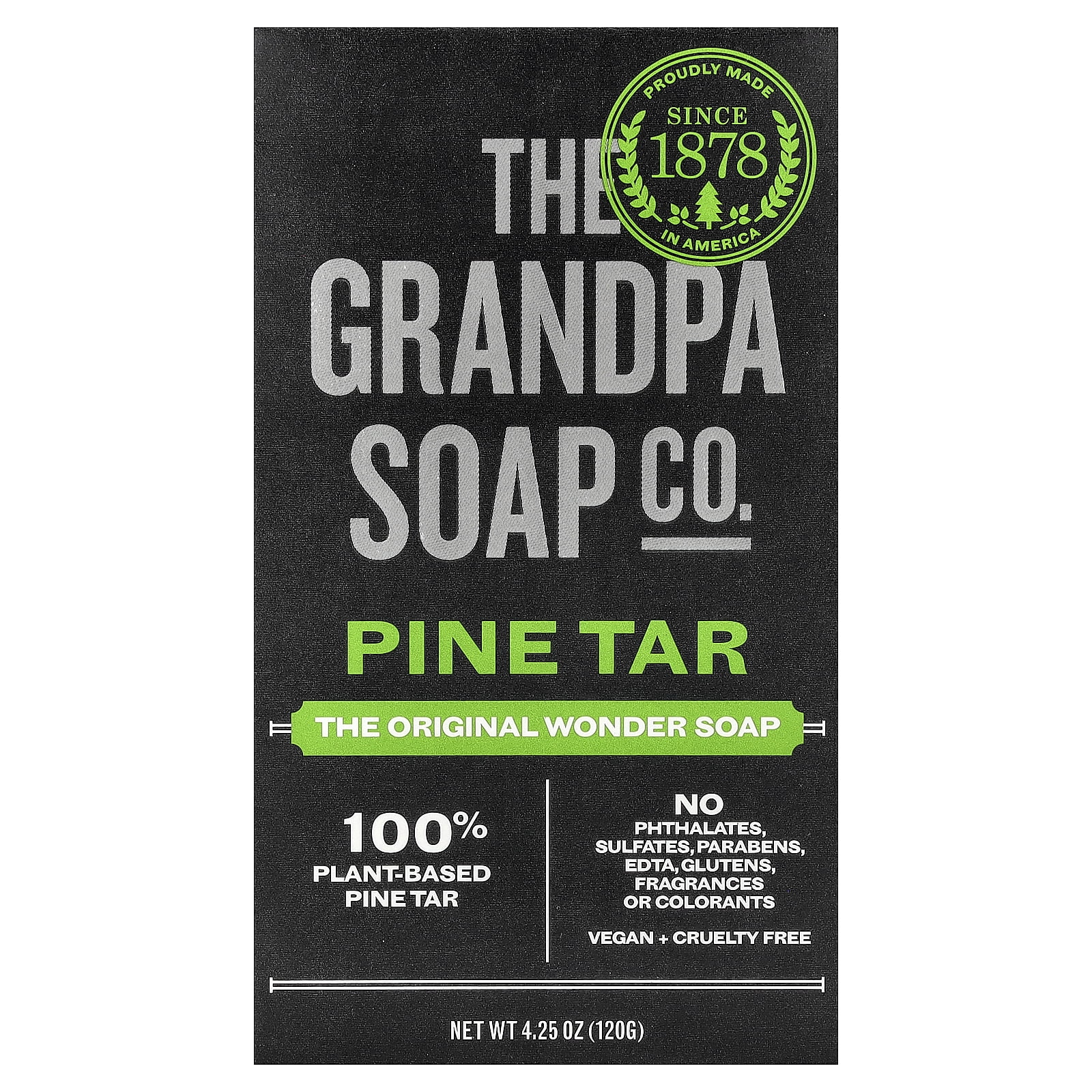 The Grandpa Soap Pine Tar Bar Soap 4.25 oz