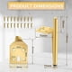 thumbnail image 2 of Furniture Feet Height 19.5cm Gold Metal Table Legs Maximum Load 600 Kg Furniture Legs Sofa Foot Cabi, 2 of 5