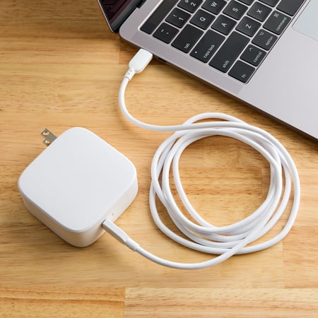 ONN GAN 100W LAPTOP CHARGER COMPATIBLE FOR APPLE, DELL, HP, ASUS, ACER, LENOVO, SAMSUNG WHITE